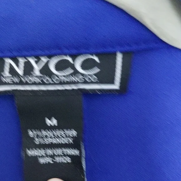 New York & Company Cobalt Blue Single-Button Blazer - Picture 3 of 5